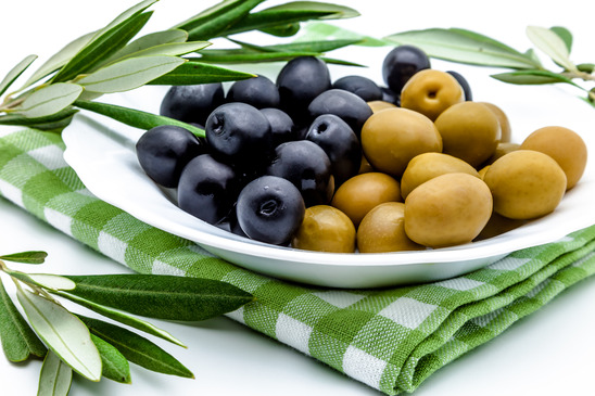 olives on a plate